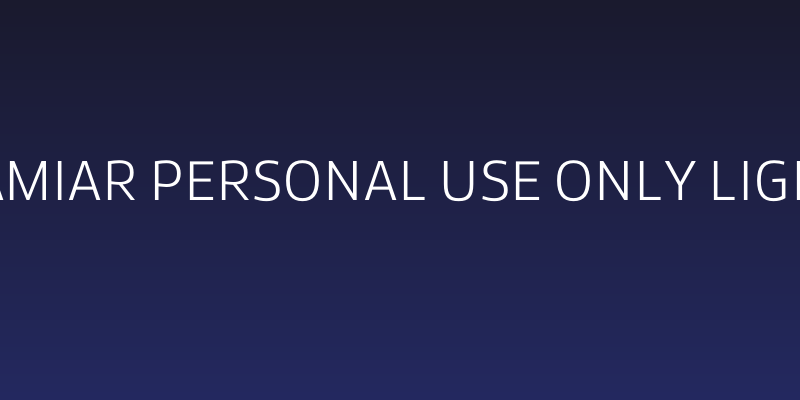 Famiar PERSONAL USE ONLY Light Social Header