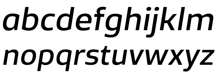 Famiar PERSONAL USE ONLY Medium Italic Font LOWERCASE