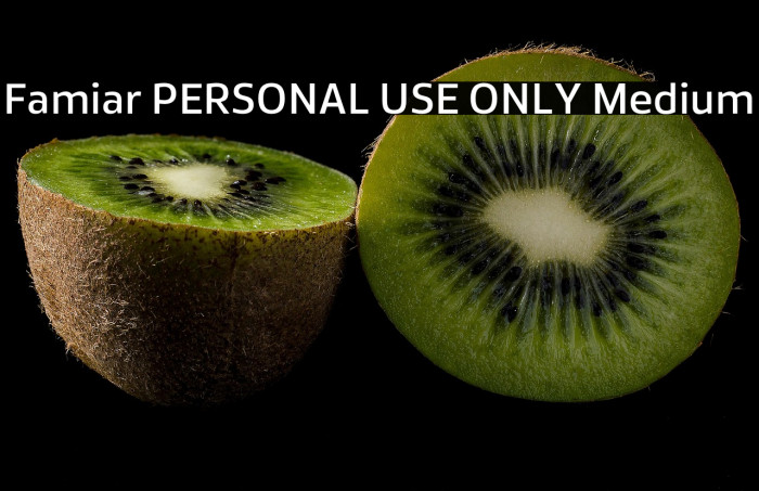 Famiar PERSONAL USE ONLY Medium Example 2