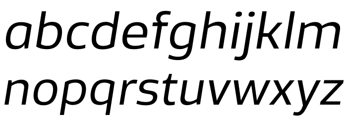 Famiar PERSONAL USE ONLY Regular Italic Font LOWERCASE