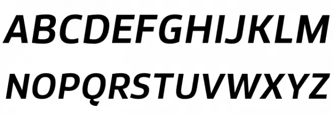 Famiar PERSONAL USE ONLY SemiBold Italic Caratteri MAIUSCOLE
