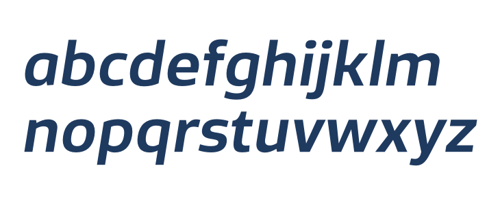 Famiar PERSONAL USE ONLY SemiBold Italic Lowercase