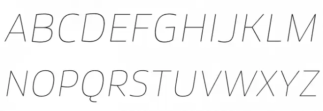 Famiar PERSONAL USE ONLY Thin Italic Fonte MAIÚSCULAS