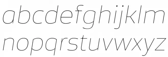 Famiar PERSONAL USE ONLY Thin Italic 字体 小写