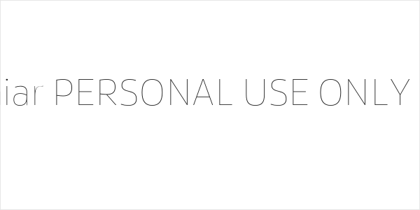 Famiar PERSONAL USE ONLY Thin Logo