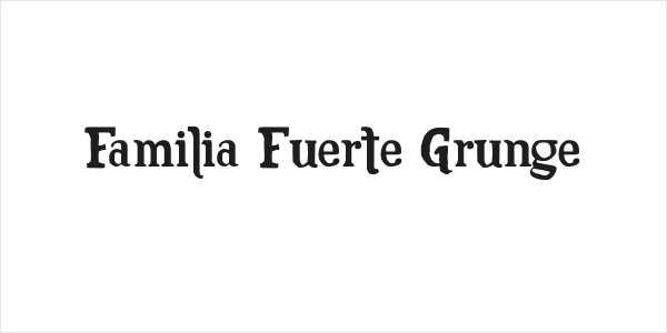 Familia Fuerte Grunge Logo