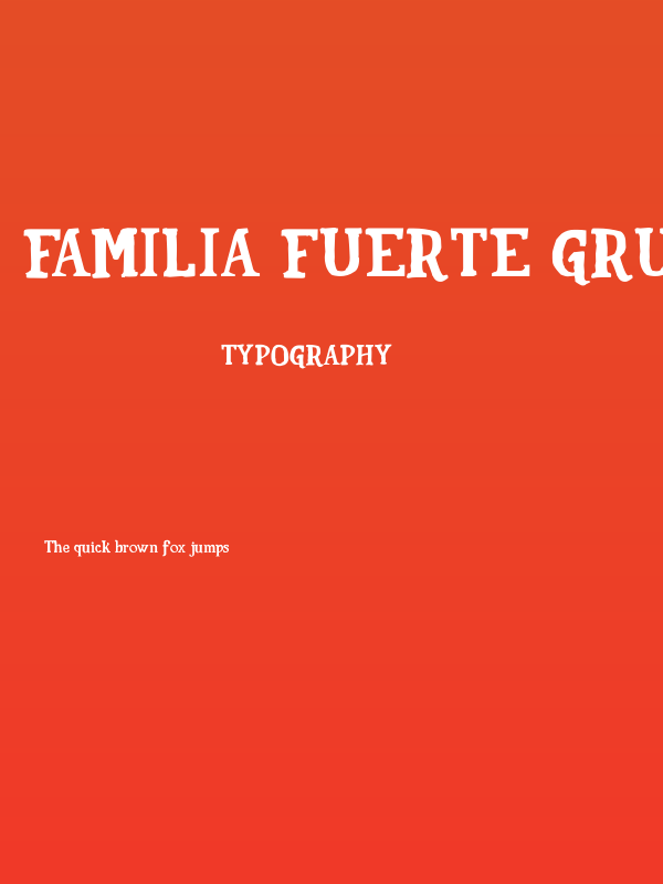 Familia Fuerte Grunge Poster