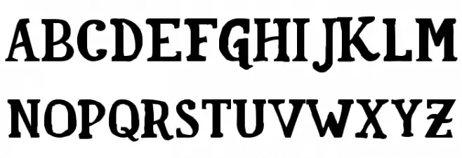 Familia Fuerte フォント 大文字