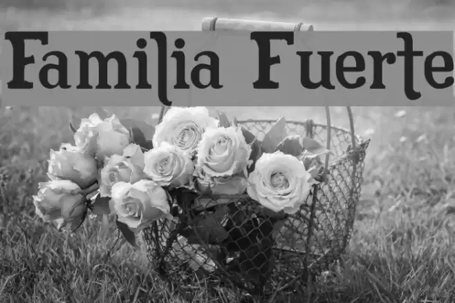 Familia Fuerte Font examples