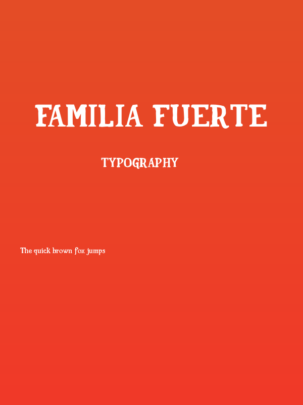 Familia Fuerte Poster