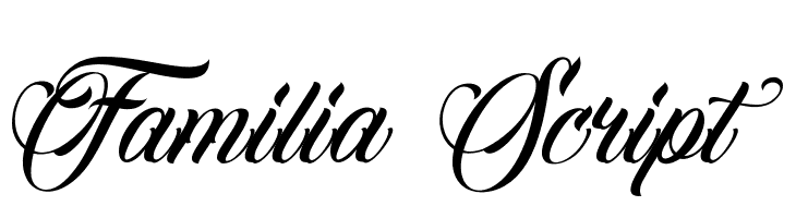 Familia Script  नि: शुल्क फ़ॉन्ट्स डाउनलोड