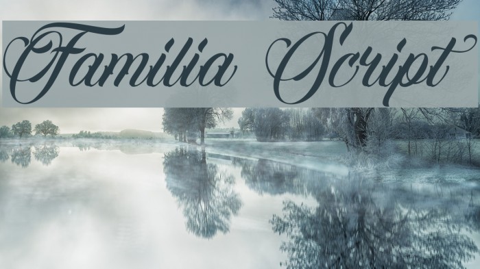 Familia Script Font examples