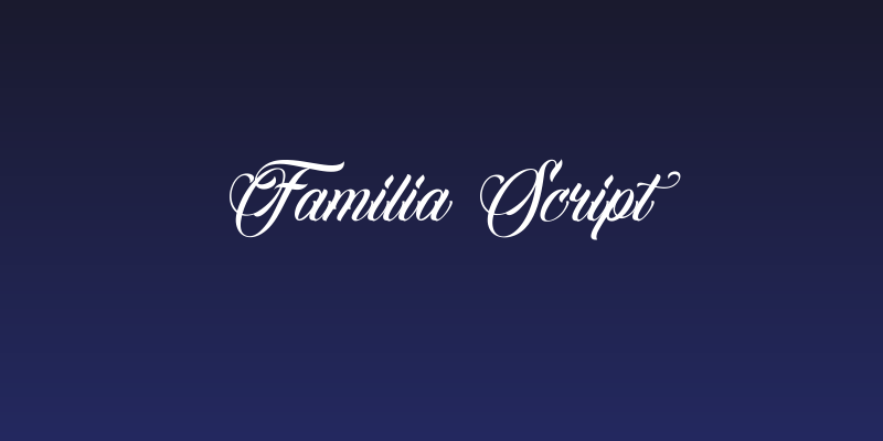 Familia Script Social Header