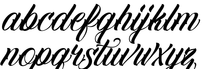 Familia Script Font LOWERCASE