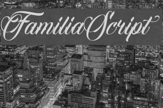 FamiliaScript Font examples