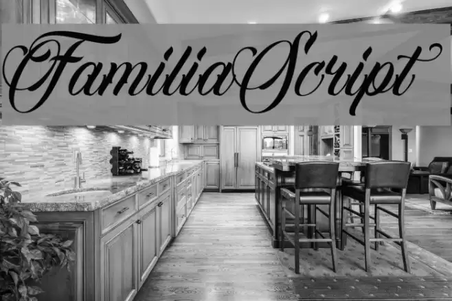 FamiliaScript Font examples