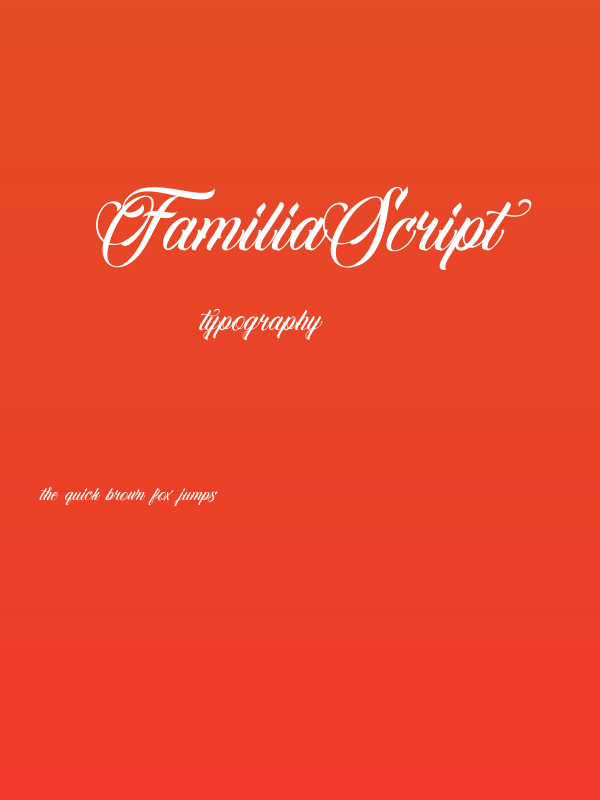 FamiliaScript Poster