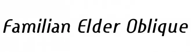 Familian Elder Oblique  Fuentes Gratis Descargar