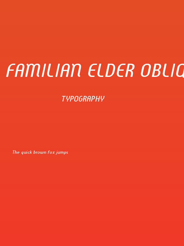 Familian Elder Oblique Poster