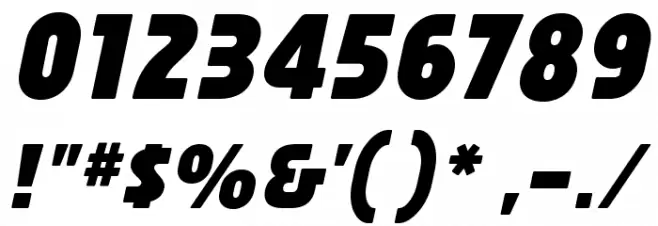 Familian Oblique Font OTHER CHARS