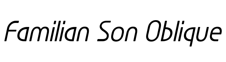 Familian Son Oblique Font