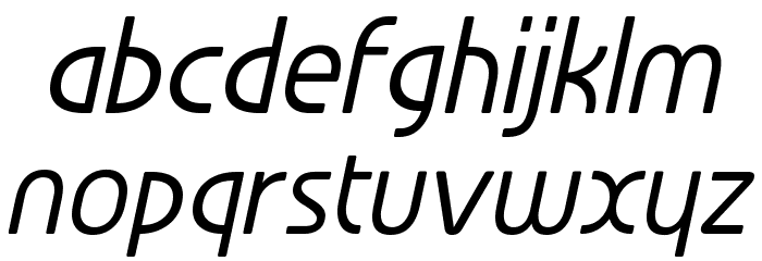 Familian Son Oblique Font LOWERCASE