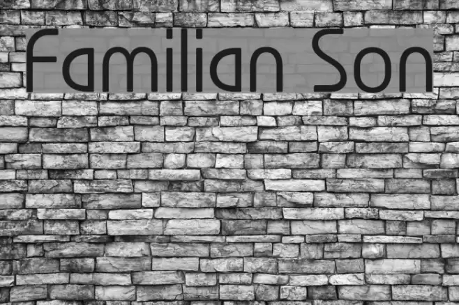 Familian Son Font examples