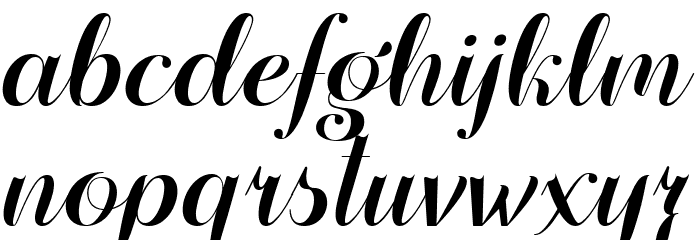 Familiar Taste of Poison Reg Font LOWERCASE