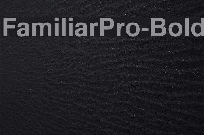 FamiliarPro-Bold フォント examples