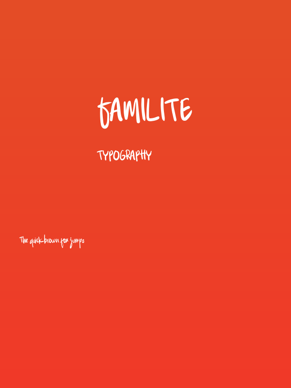 Familite Poster