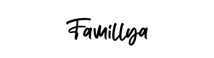 Famillya  フリーフォントのダウンロード