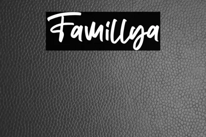 Famillya फ़ॉन्ट examples