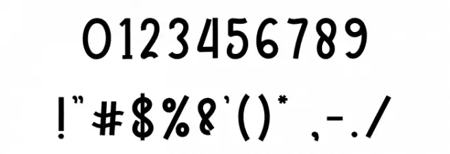 Family Christmas フォント その他の文字