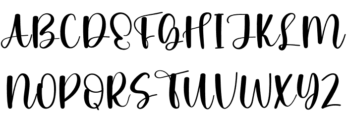 Family Gathering Schriftart Groß