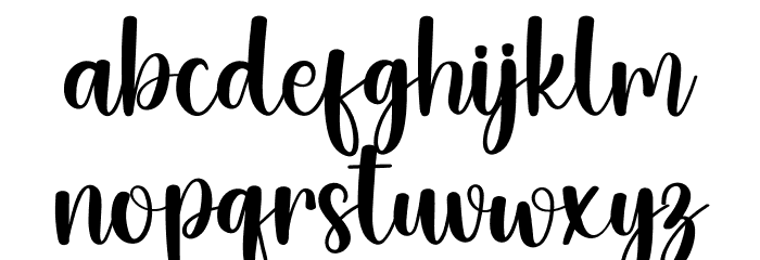 Family Gathering Schriftart Kleinbuchstaben