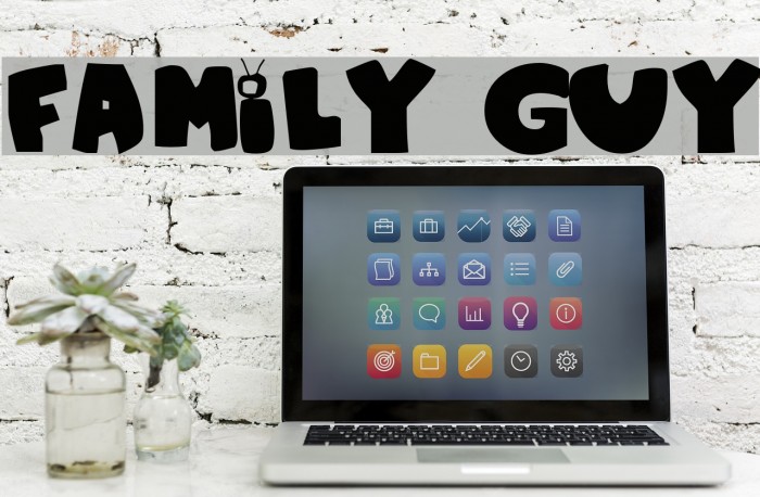 Family Guy Font examples