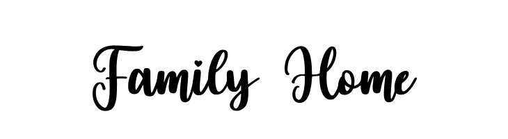 Family Home  नि: शुल्क फ़ॉन्ट्स डाउनलोड