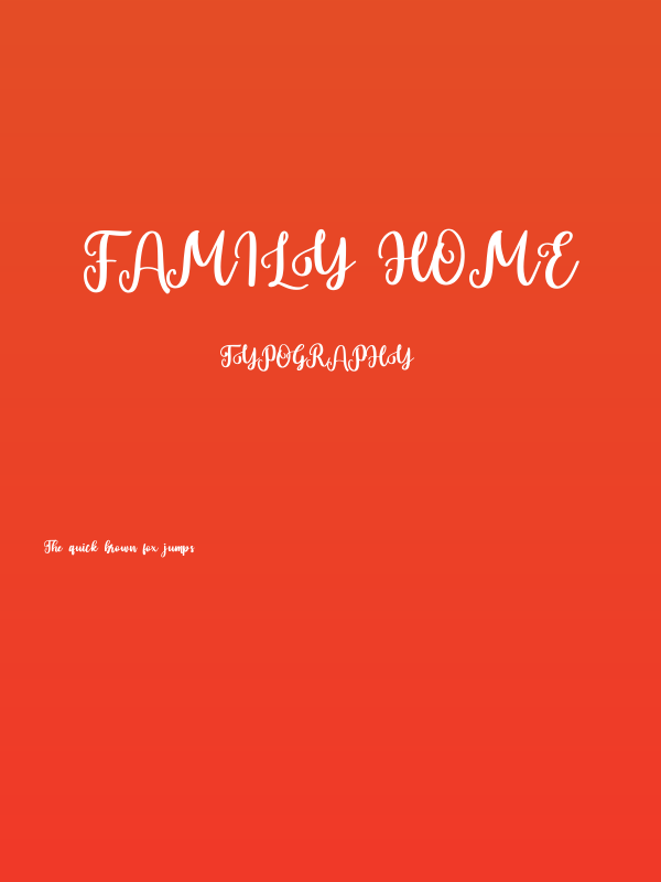 Family Home Poster