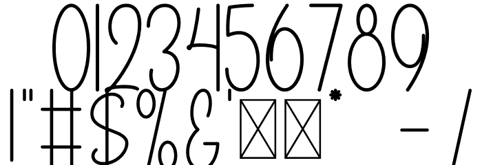 Family Monoline Duo Font OTHER CHARS