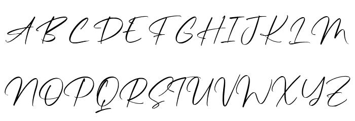 Family Prosperity Font UPPERCASE