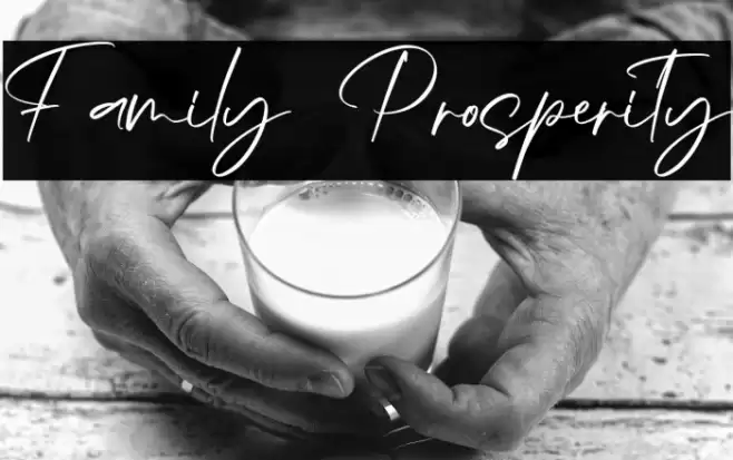 Family Prosperity Font examples