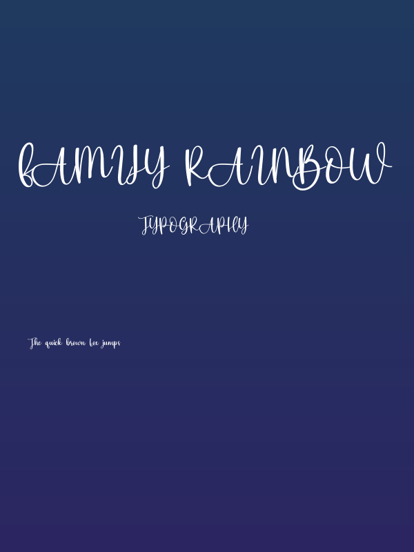 Family Rainbow Poster