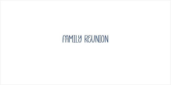 Family Reunion Logo