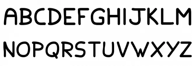 Family and Friends Schriftart Groß