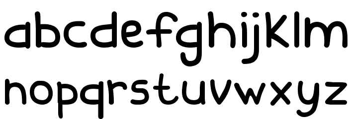 Family and Friends Font LOWERCASE