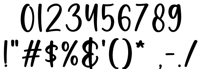 Family Font OTHER CHARS