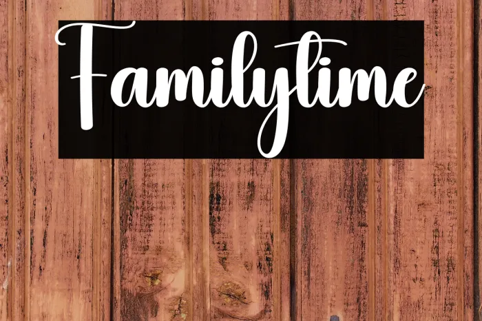 Familytime Example 1