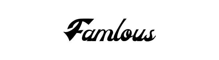 Famlous  免费字体下载