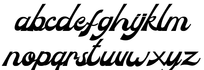 Famlous Font LOWERCASE