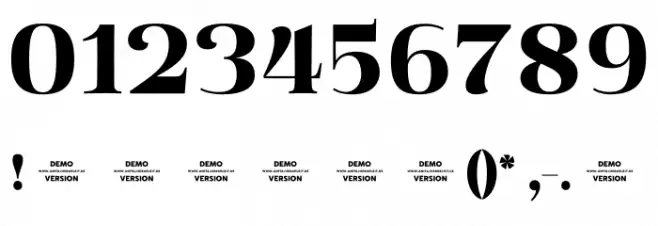 Famosa Heavy Demo Font OTHER CHARS